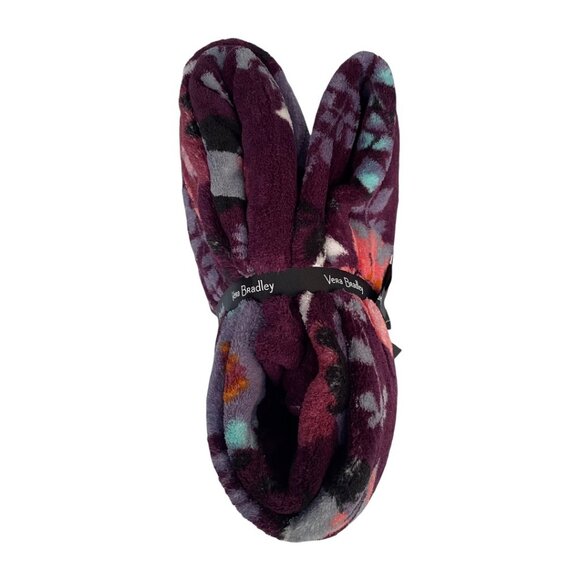 Vera Bradley Pressed Flowers Plush Throw Blanket - Picture 5 of 7